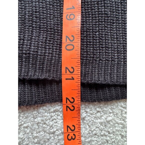 Sleeveless Knit Mock Neck Sweater Top With Pocket Gray By Anrabess 21" Length - Picture 5 of 6